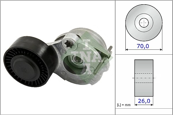Belt Tensioner, V-ribbed belt